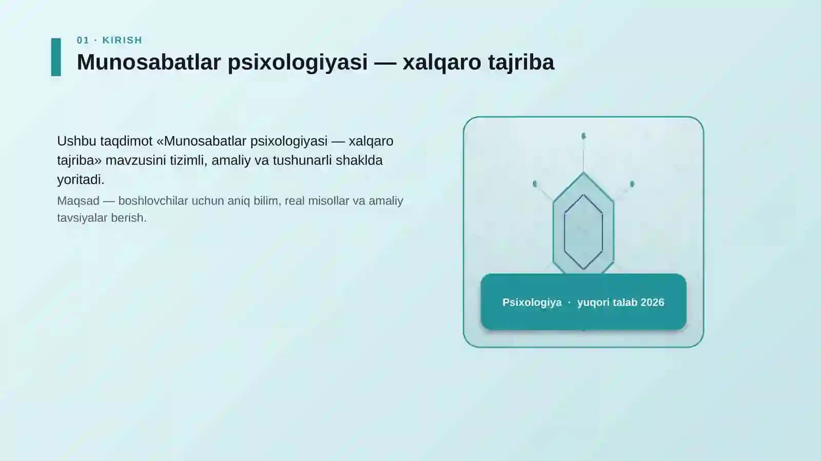 Munosabatlar psixologiyasi — xalqaro tajriba 3