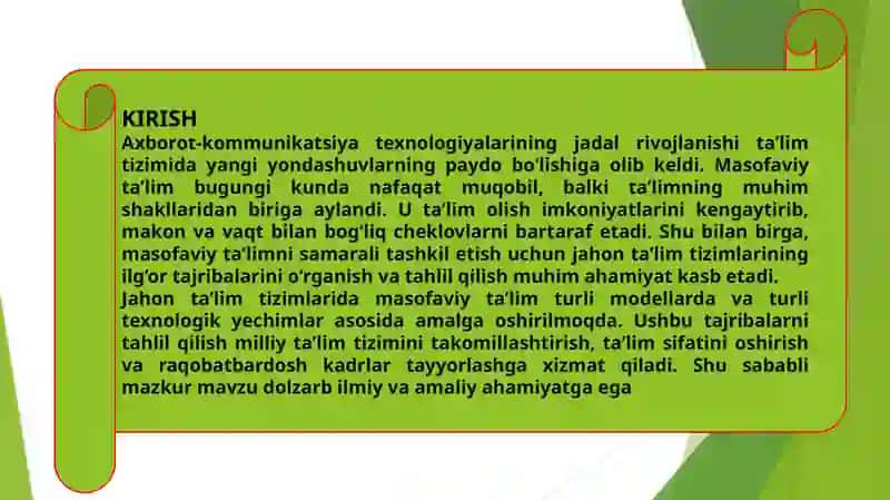 Masofaviy taʼlimda jahon taʼlim tizimini oʻrganish va tahlil qilish 3
