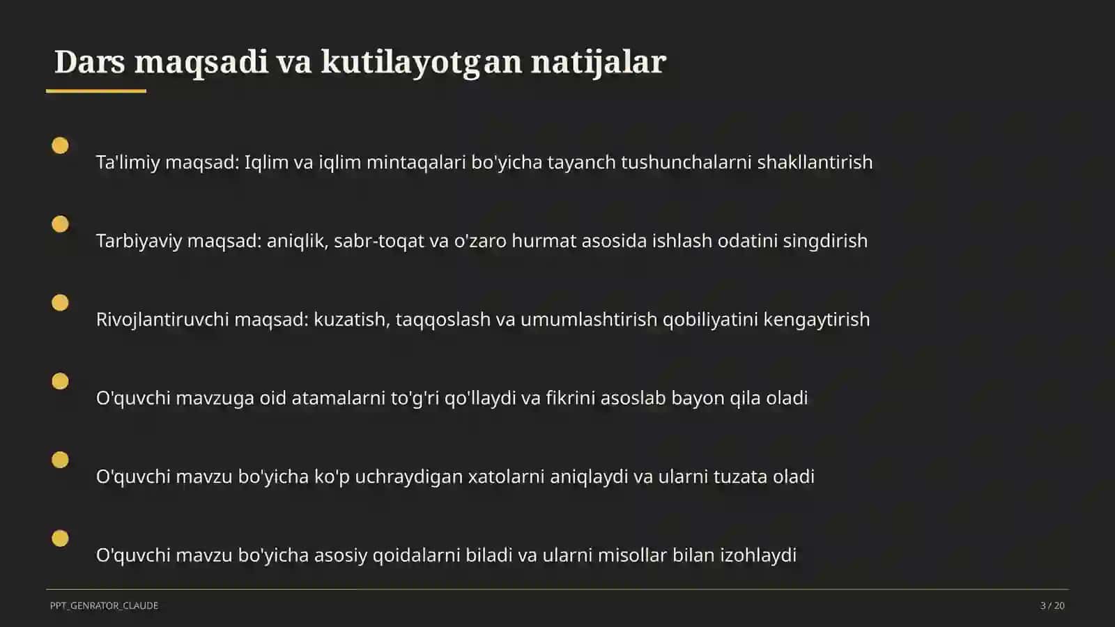 Iqlim va iqlim mintaqalari (6-sinf) 3