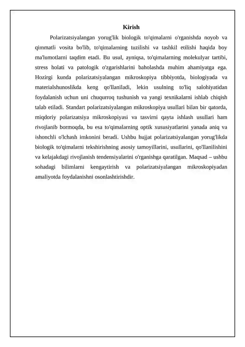 Polarizatsiyalangan yorug'lik mikroskopiyasi 3