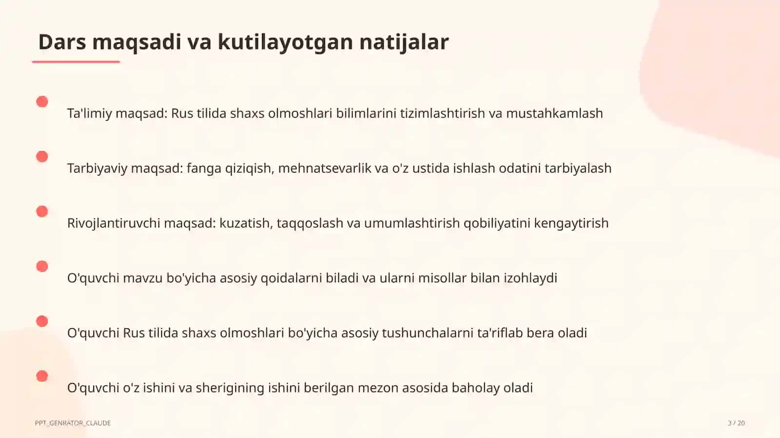Rus tilida shaxs olmoshlari (5-sinf) 3