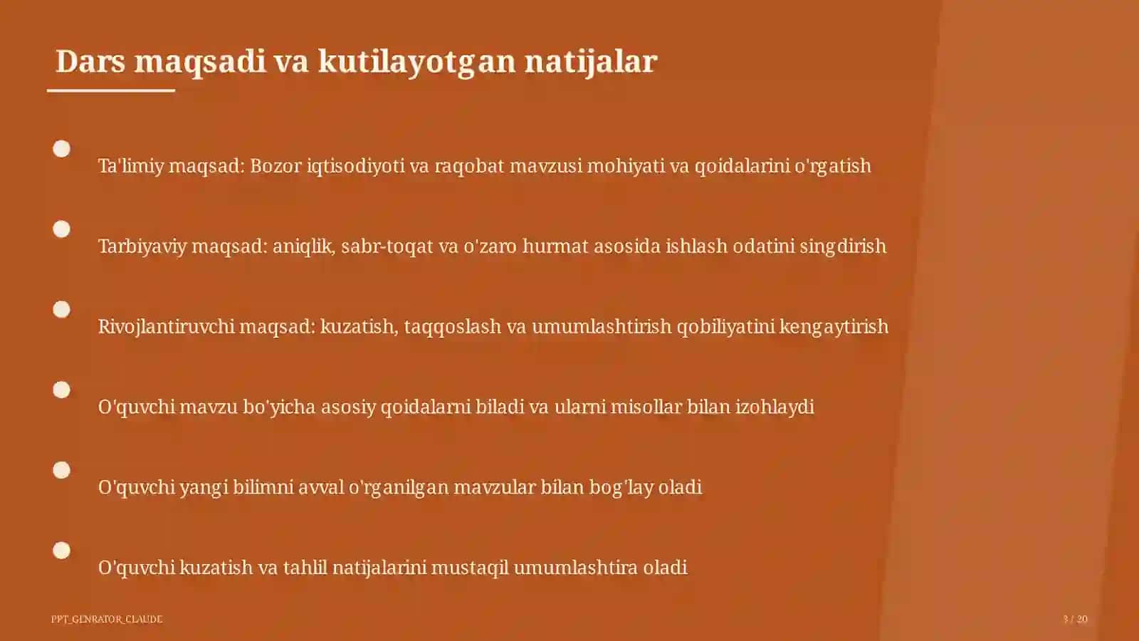 Bozor iqtisodiyoti va raqobat (10-sinf) 3