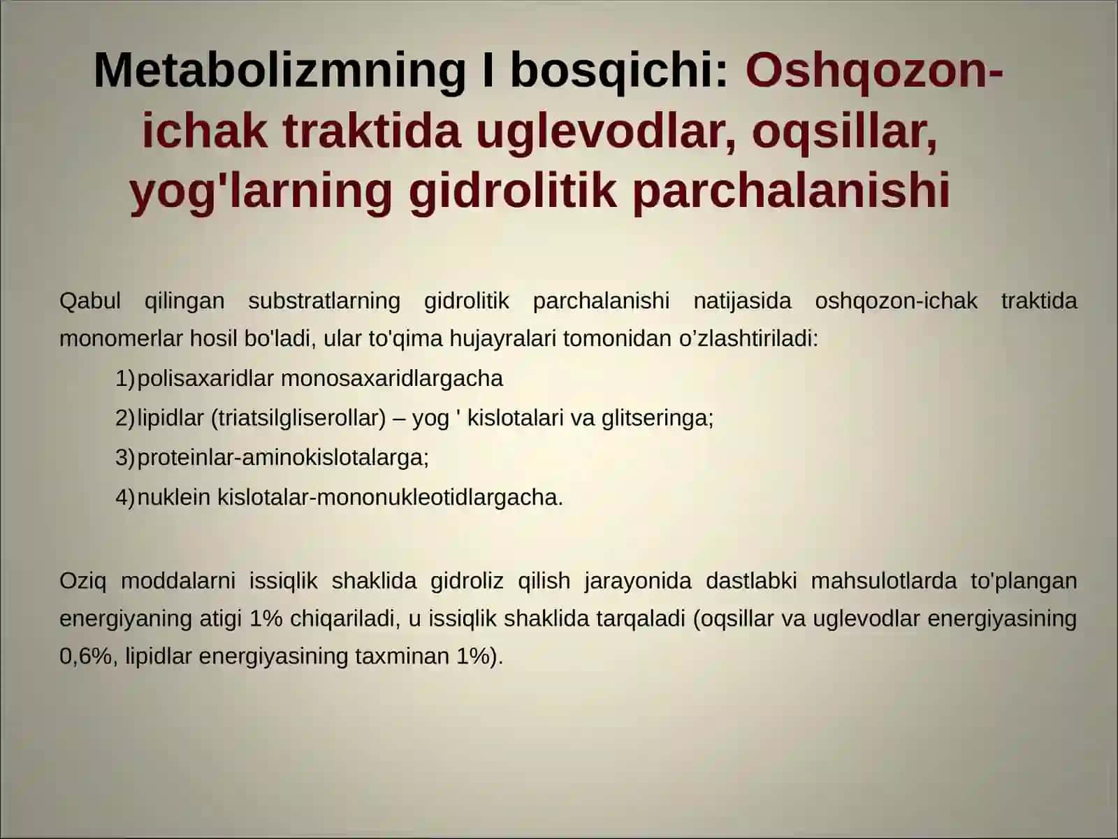 Metabolizmpatofiziologiyasi:energiyavaoqsilalmashinuviningbuzilishi 3