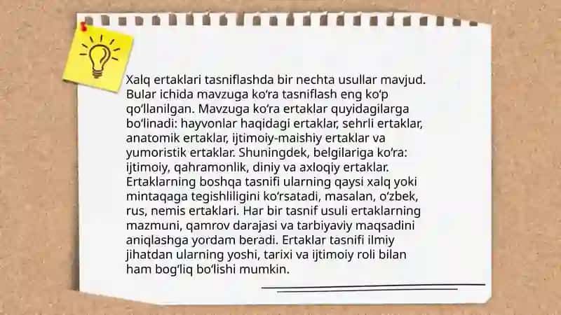 Xalq ertaklarini tasniflash usullari 3