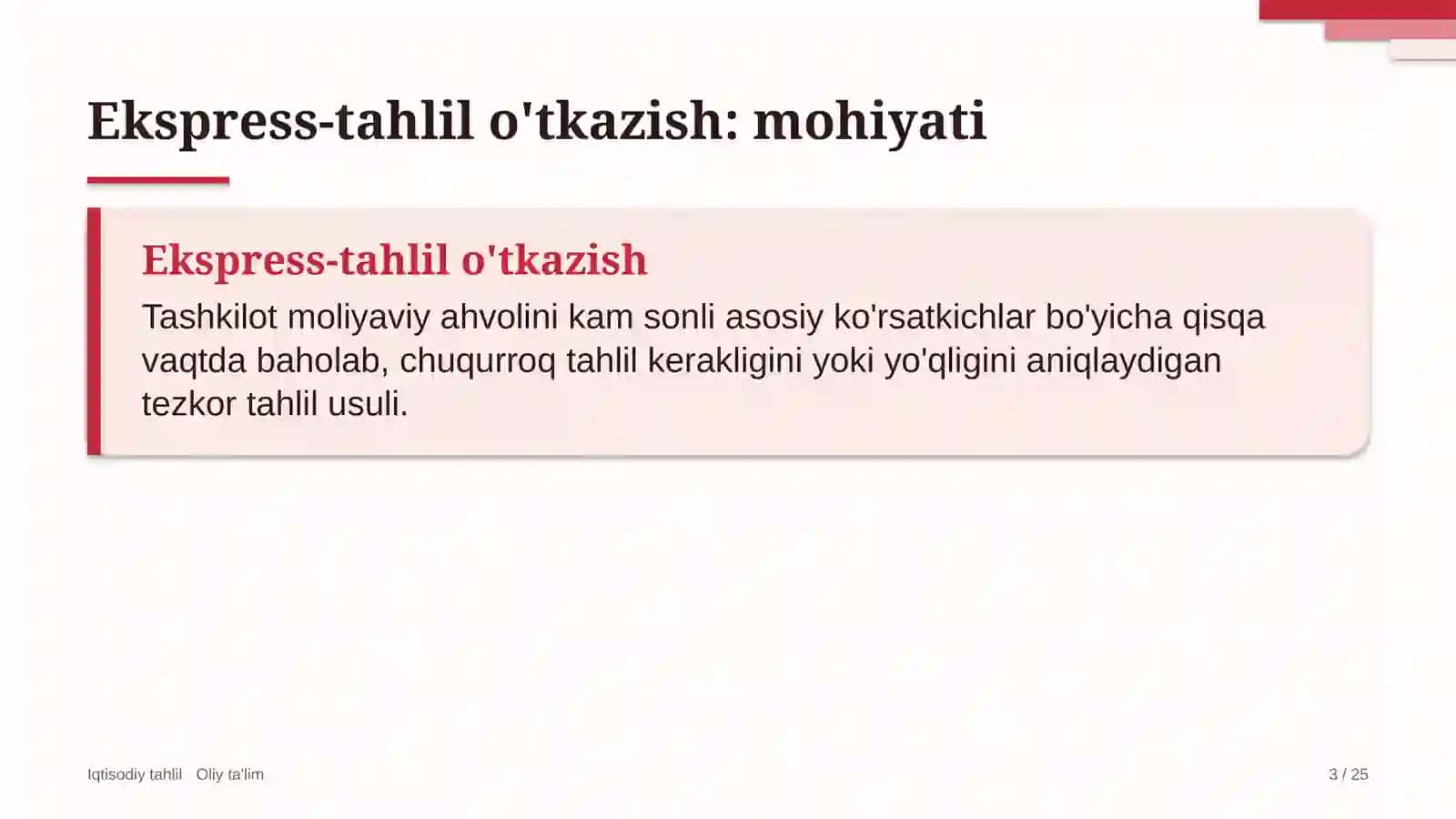 Avtosalonlarda ekspress-tahlil o'tkazish 3