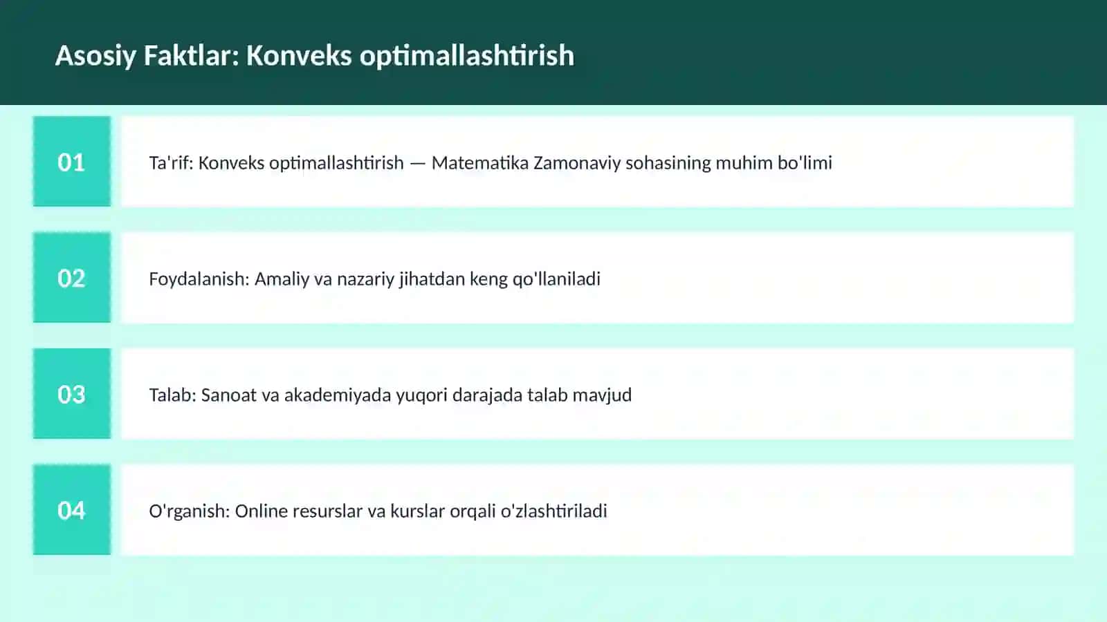 Konveks optimallashtirish 3