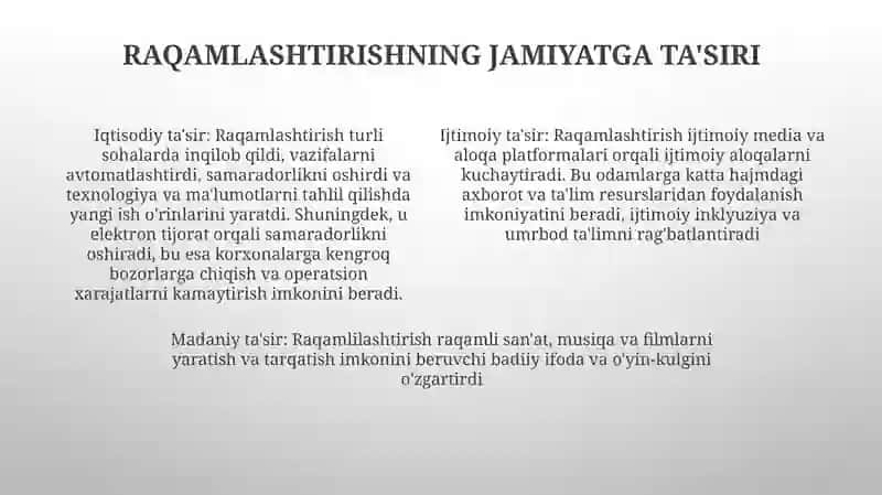 Raqamli Jamiyat 3