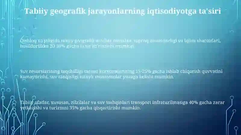 Tabiiy Geografiya va Iqtisodiyot 3