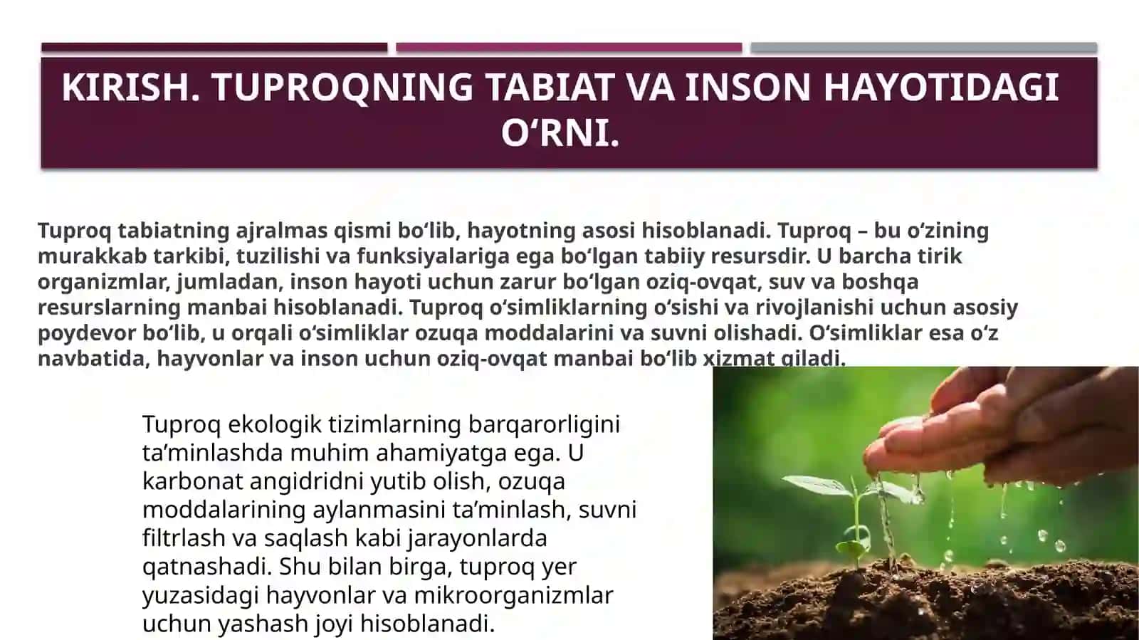 Tuproqning sanitar-vaepldemiologikahamiyati 3