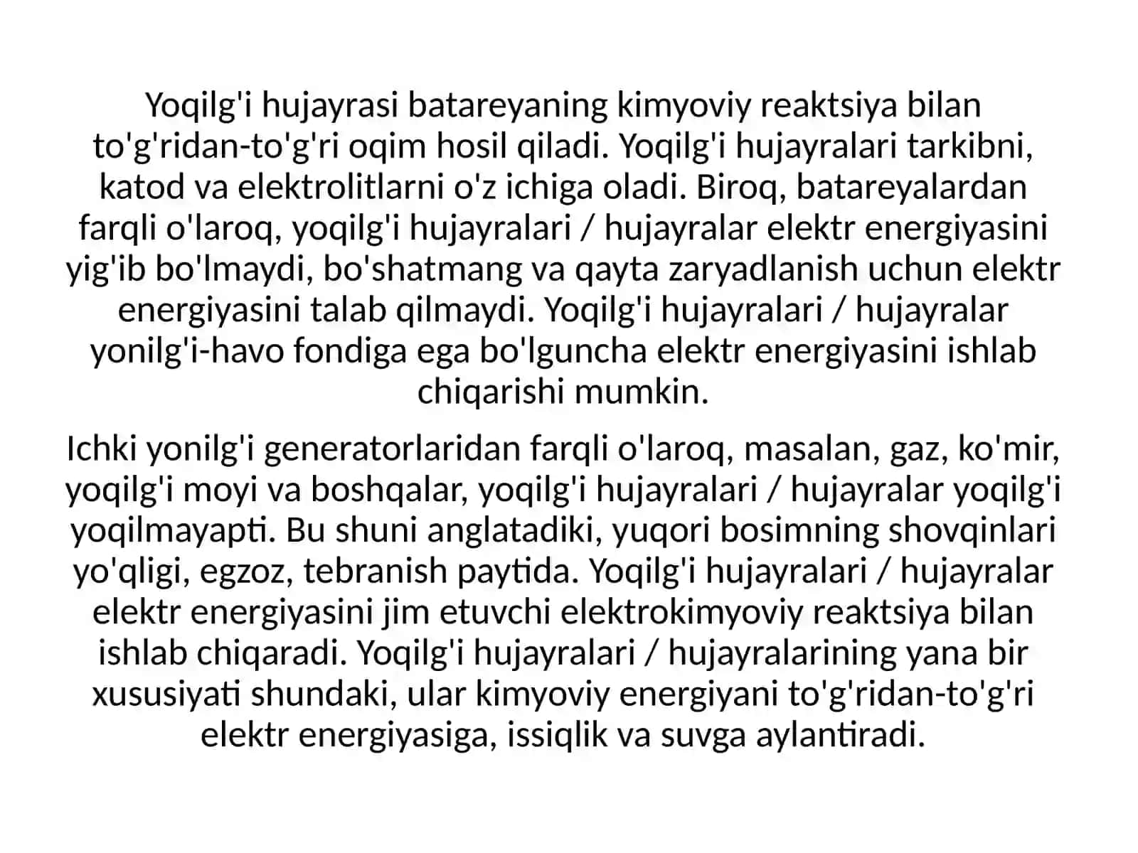 Yoqilg'i elementlar 3