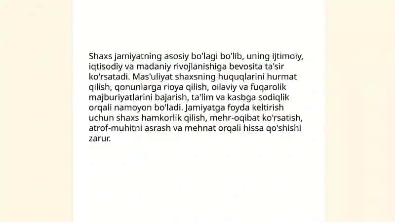 Jamiyat mening qarashimda 3