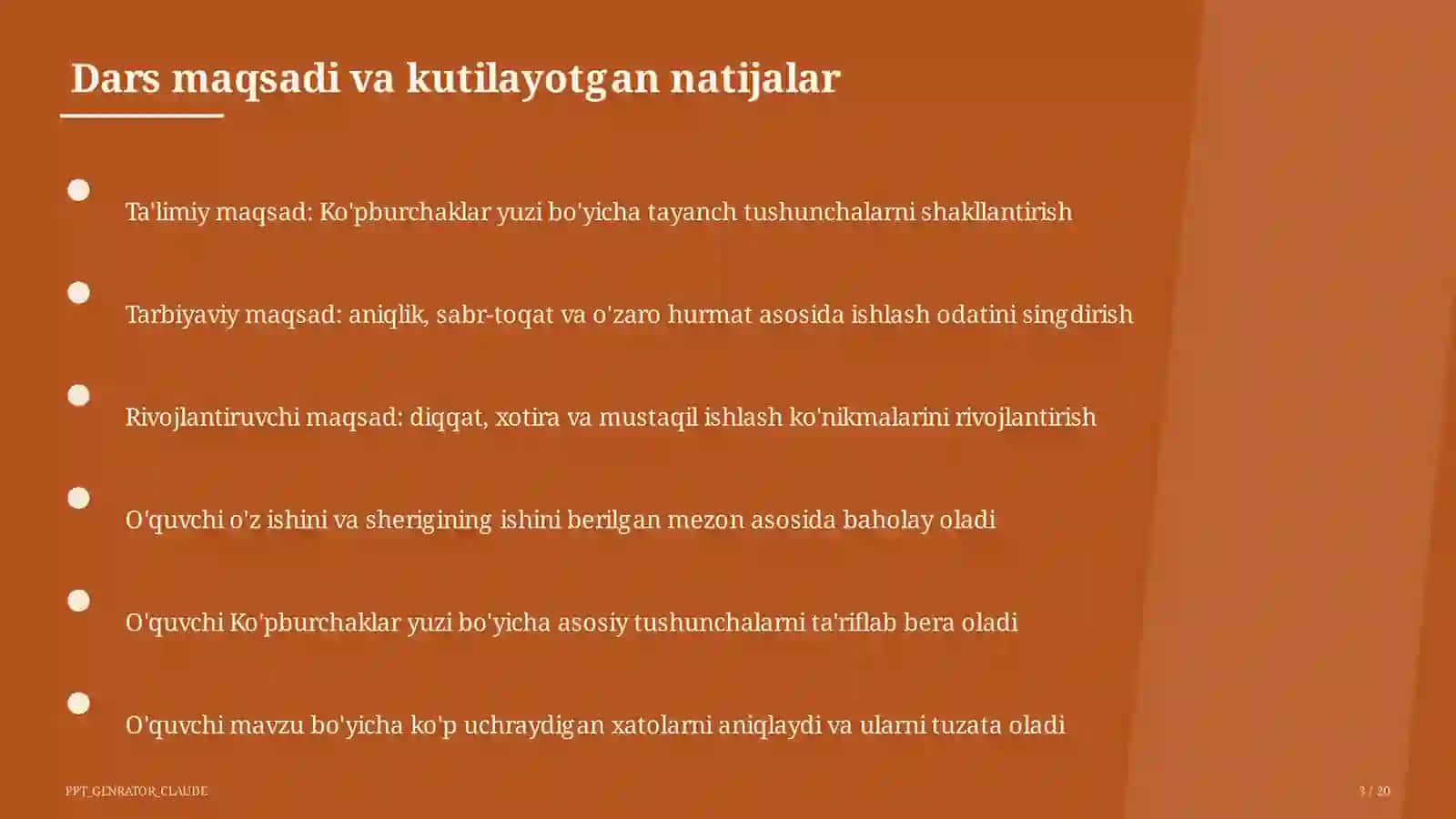 Ko'pburchaklar yuzi (8-sinf) 3