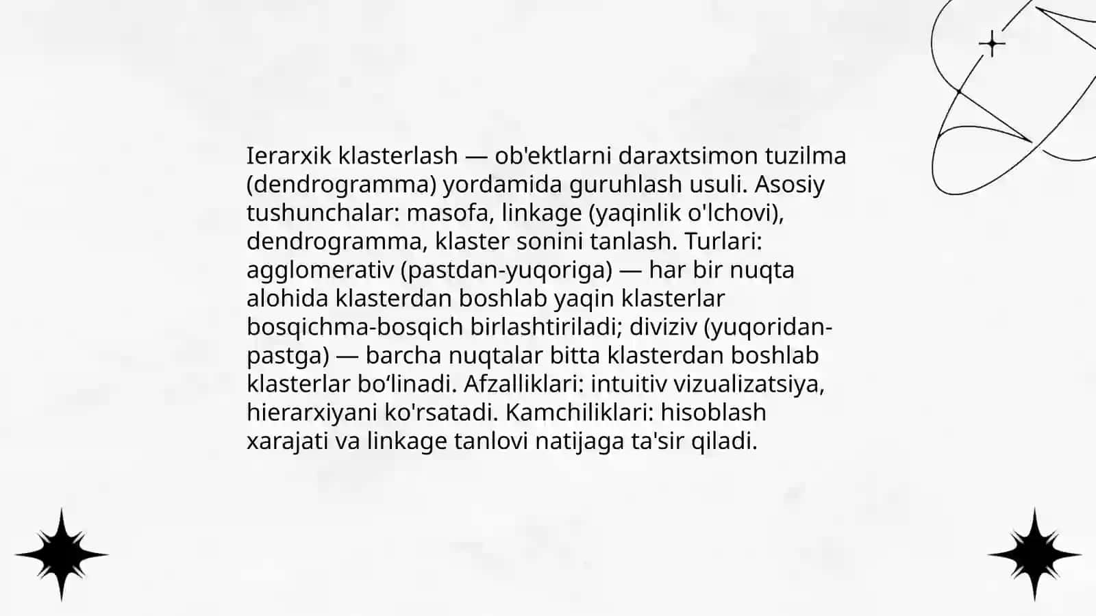 Ierarxik klasterlash usullari 3
