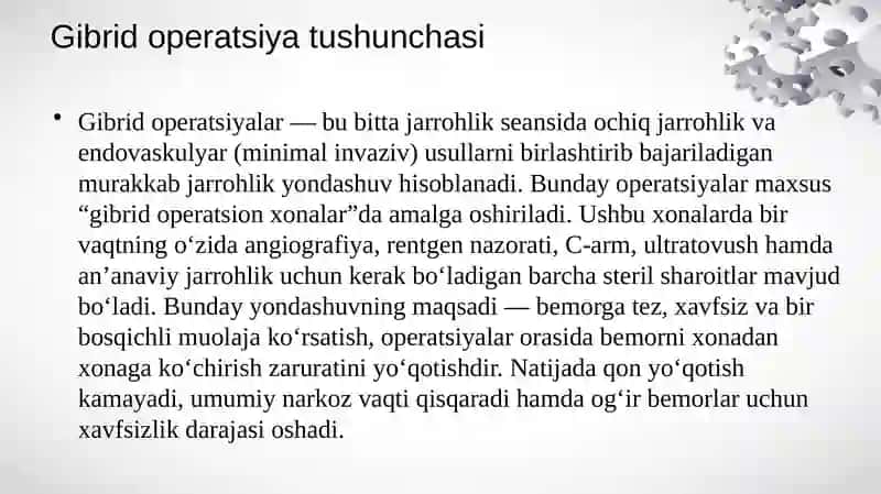 GIBRID OPERATSIYALAR 3