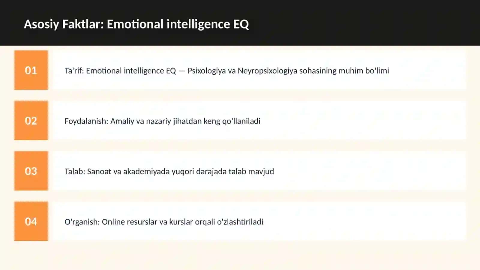 Emotional intelligence EQ 3