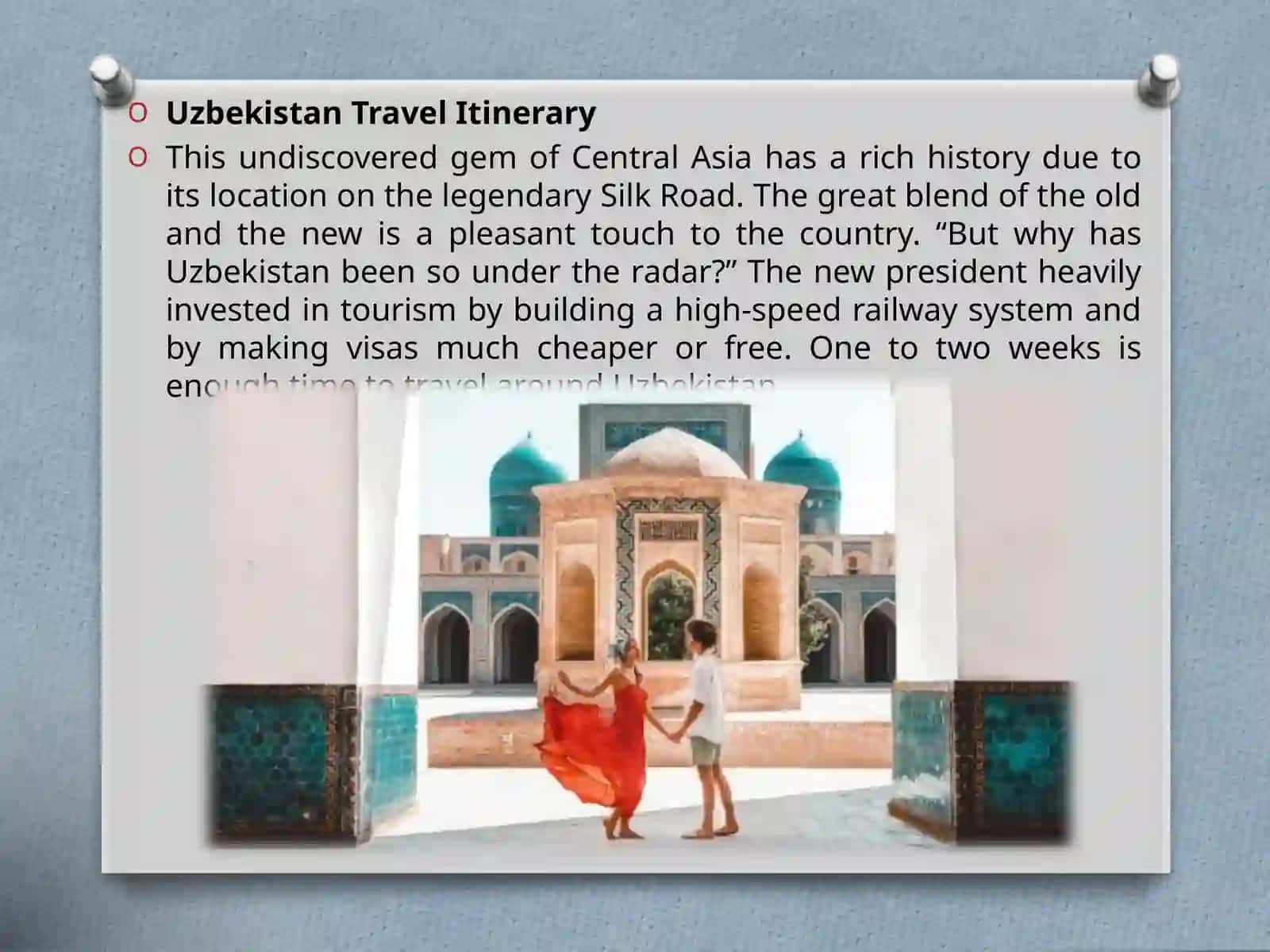 Uzbekistan Travel Itinerary 3