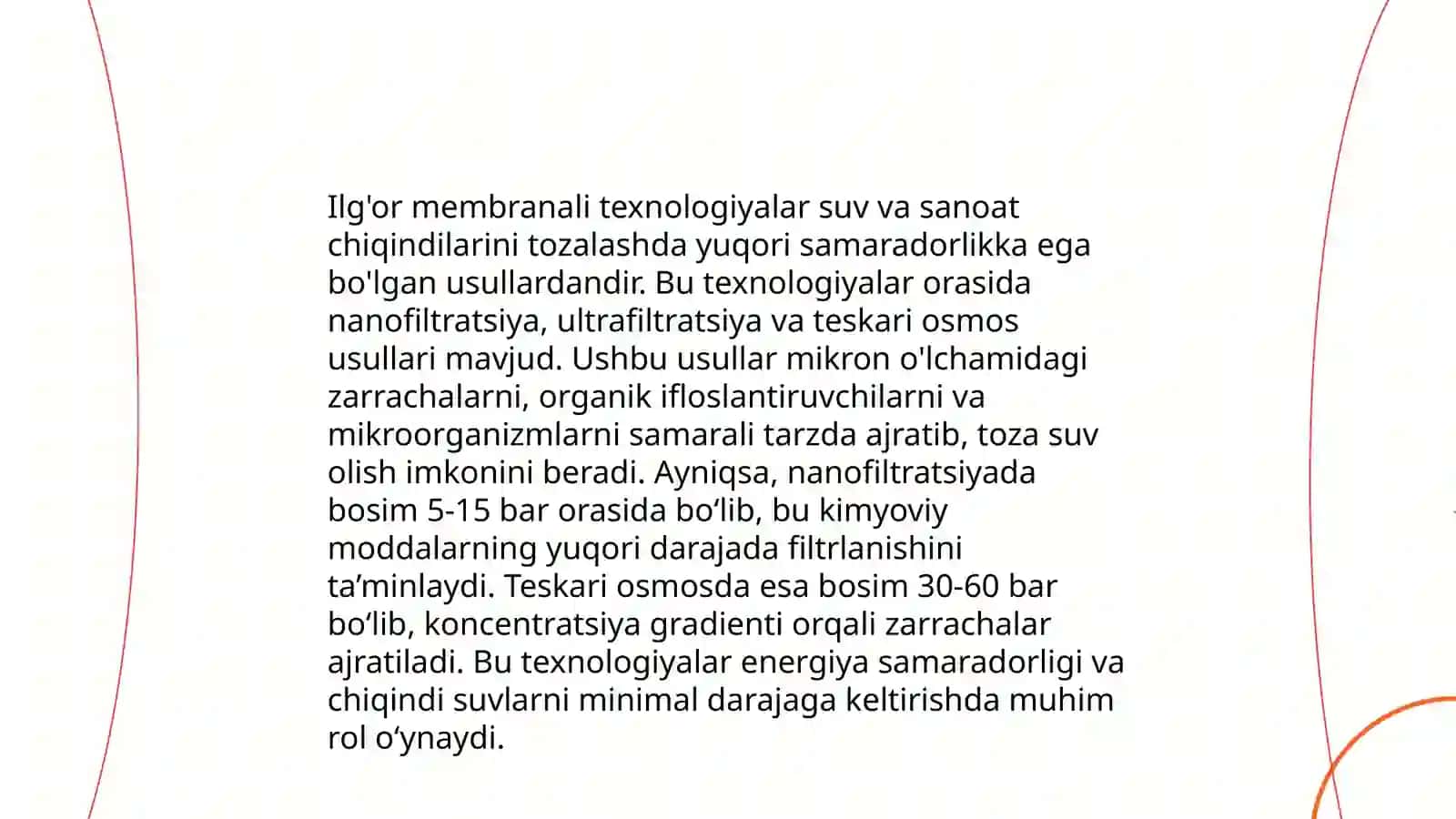 Ilg'or membranali texnologiyalar 3