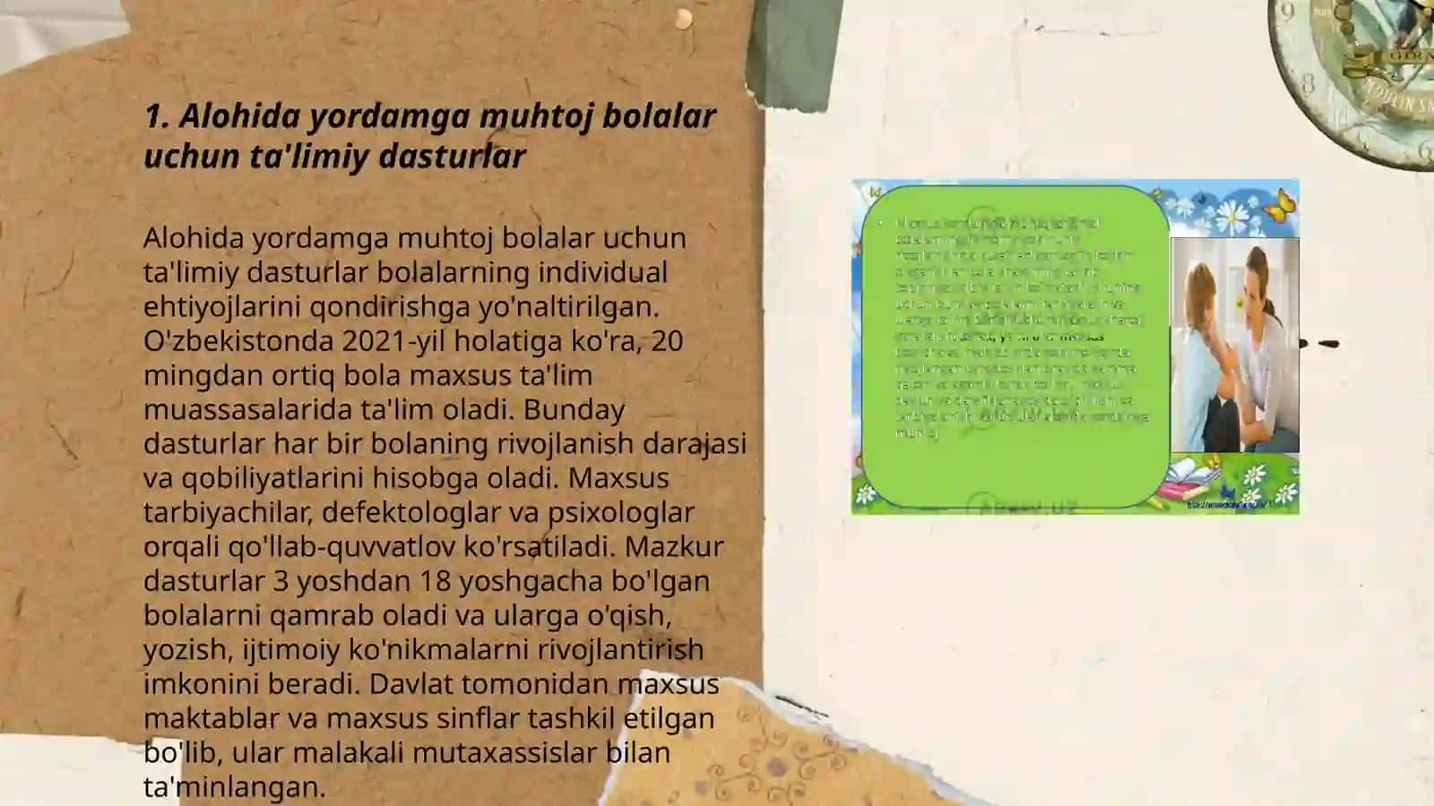 Alohida yordamga muhtoj bolalar uchun ta'limiy dasturlar 3