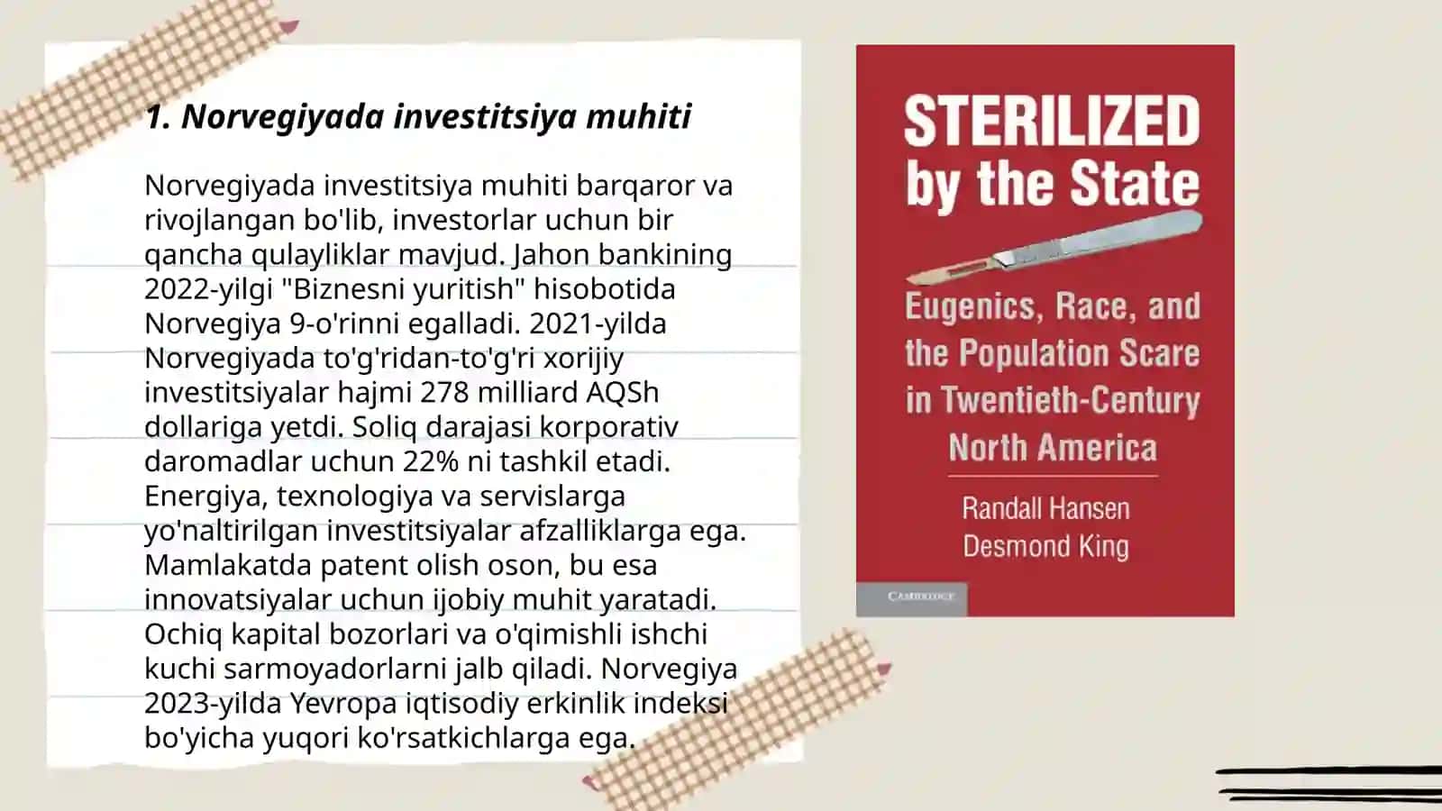 Norvegiyada investitsiya muhiti 3
