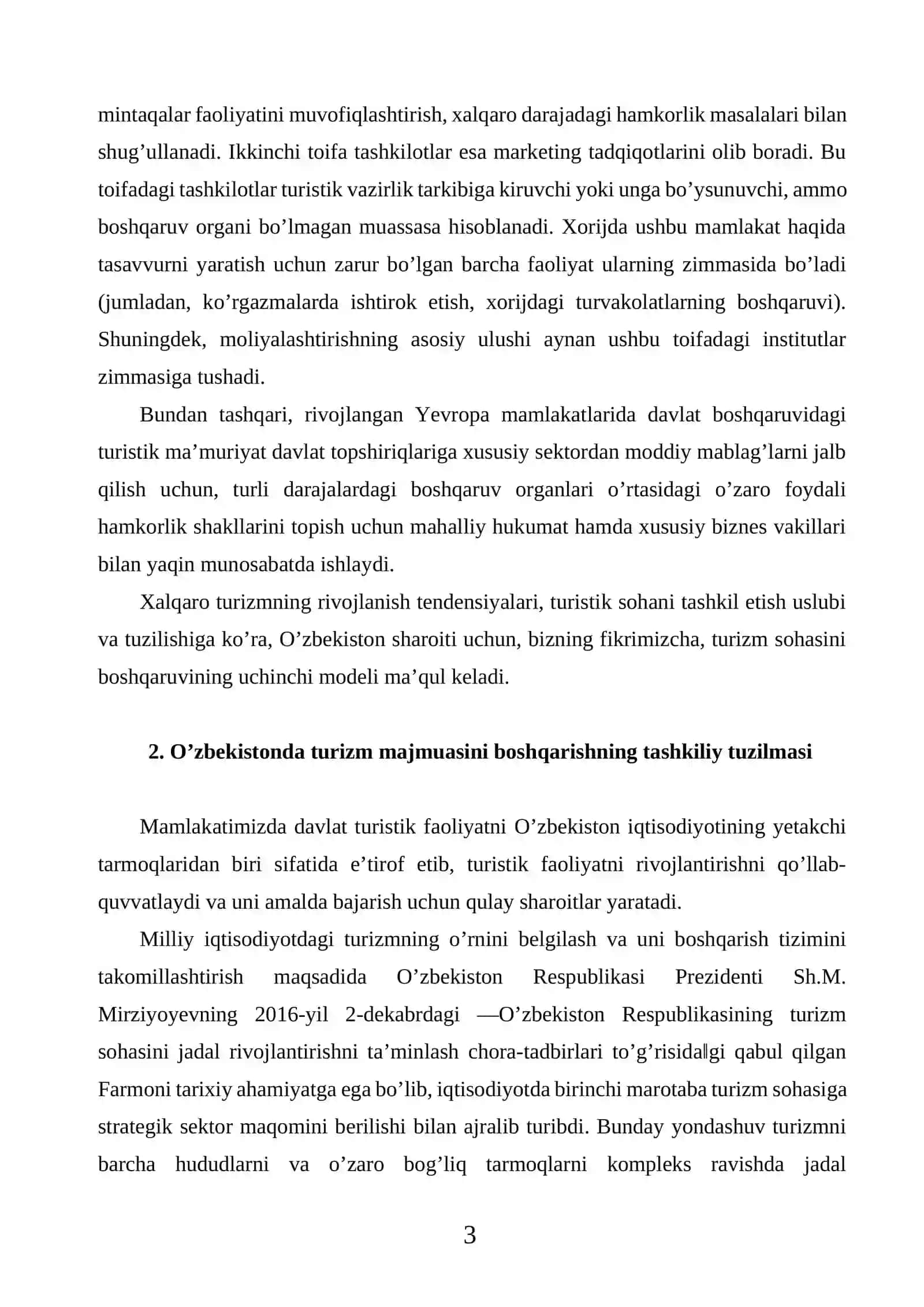 Turizm sohasini boshqarishning tashkiliy tuzilmasi va marketingi 3