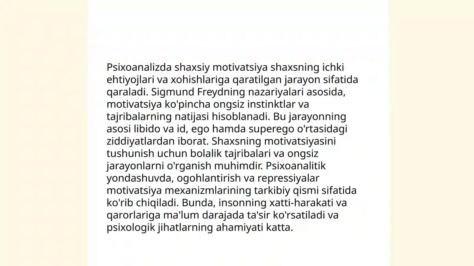 Psixoanalizda shaxs muammosi 3
