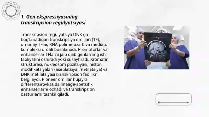 Gen ekspressiyasining transkripsion regulyatsiyasi 3