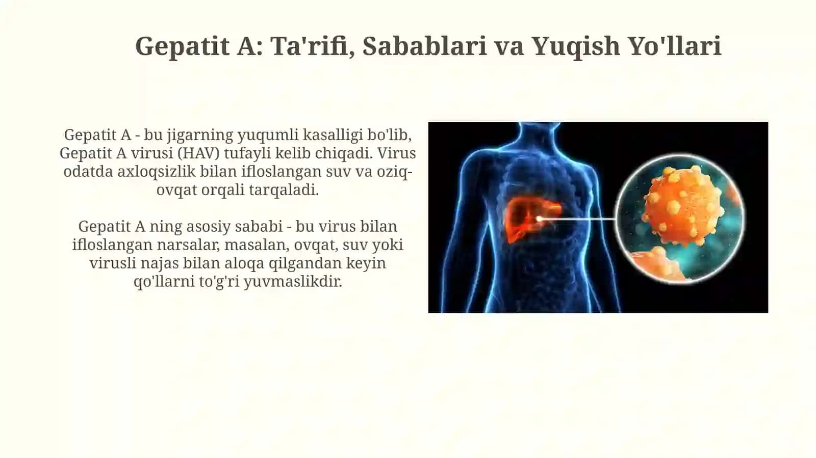 Gepatitning A turi 3
