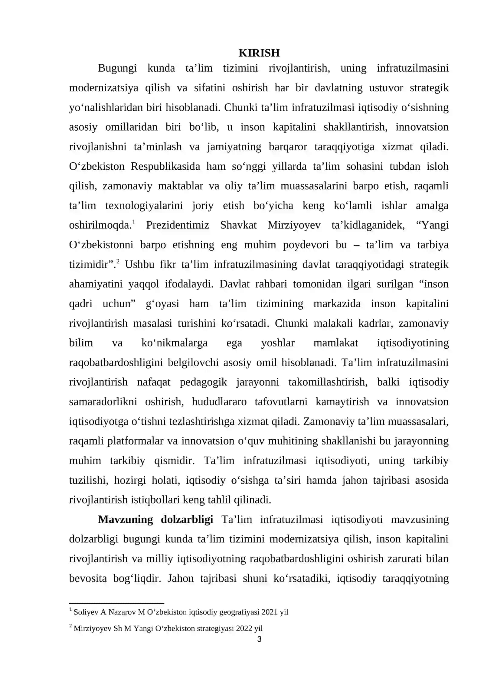 Ta’lim infratuzilmasi iqtisodiyoti 3