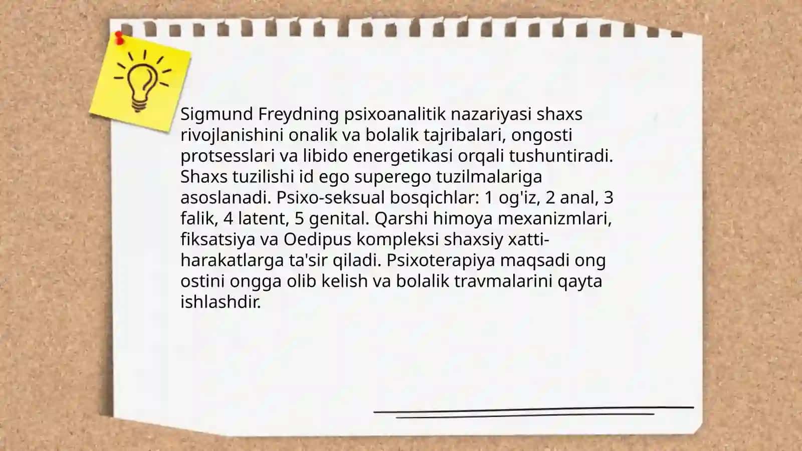 Freydning psixoanalitik nazariyasi va shaxs rivojlanishi 3