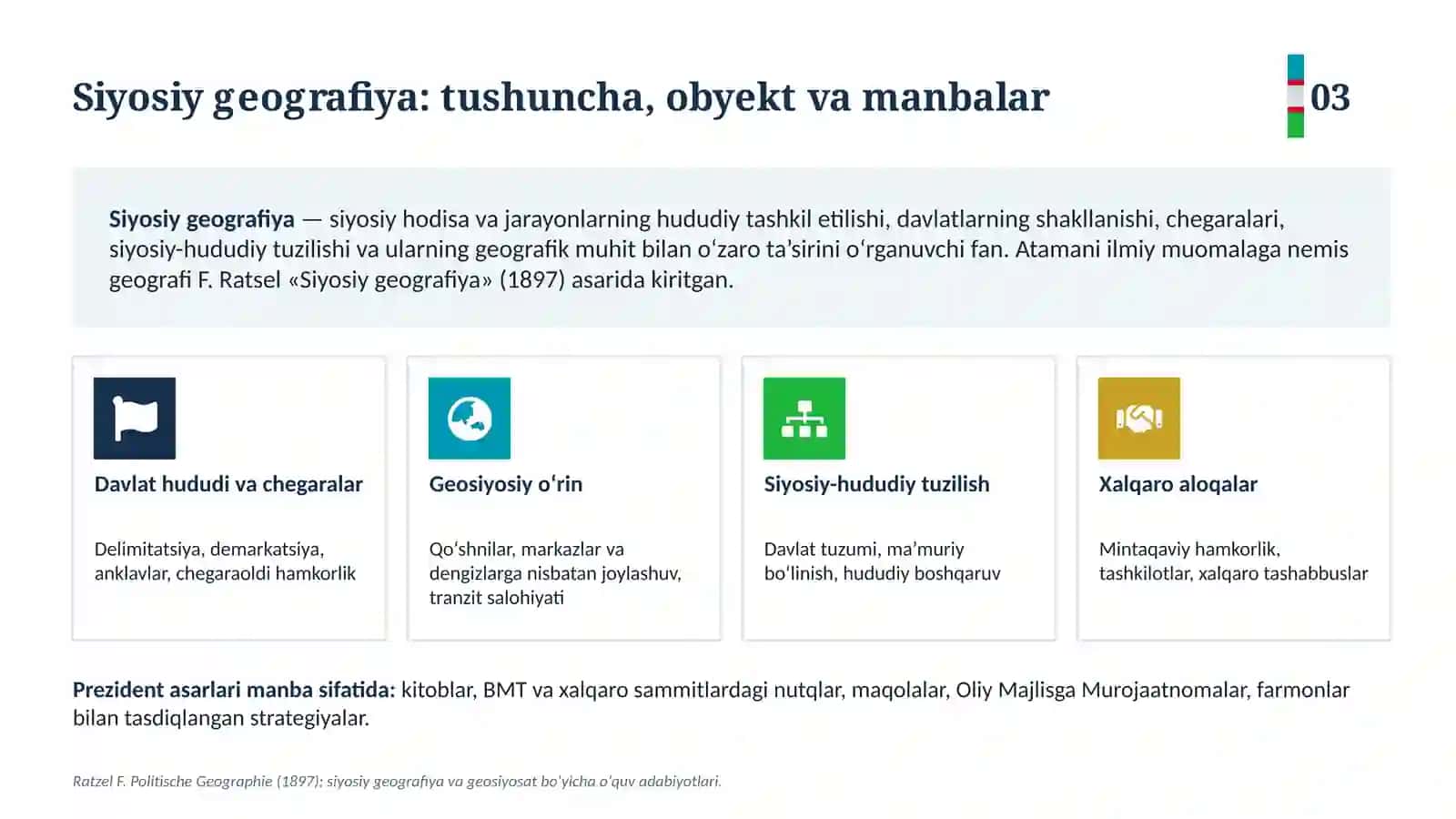 prezident asarlarida siyosiy geografik masalalar ppt 3