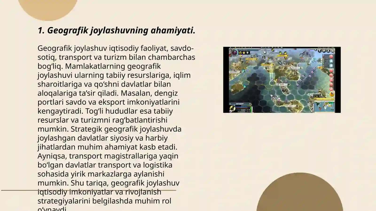 Sivilizatsiya paydo boʻlishi shart-sharoitlari 3