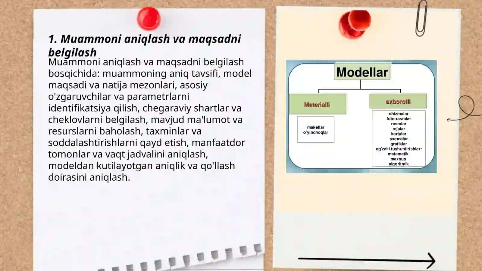 Matematik modellashtirishning asosiy bosqichlari 3
