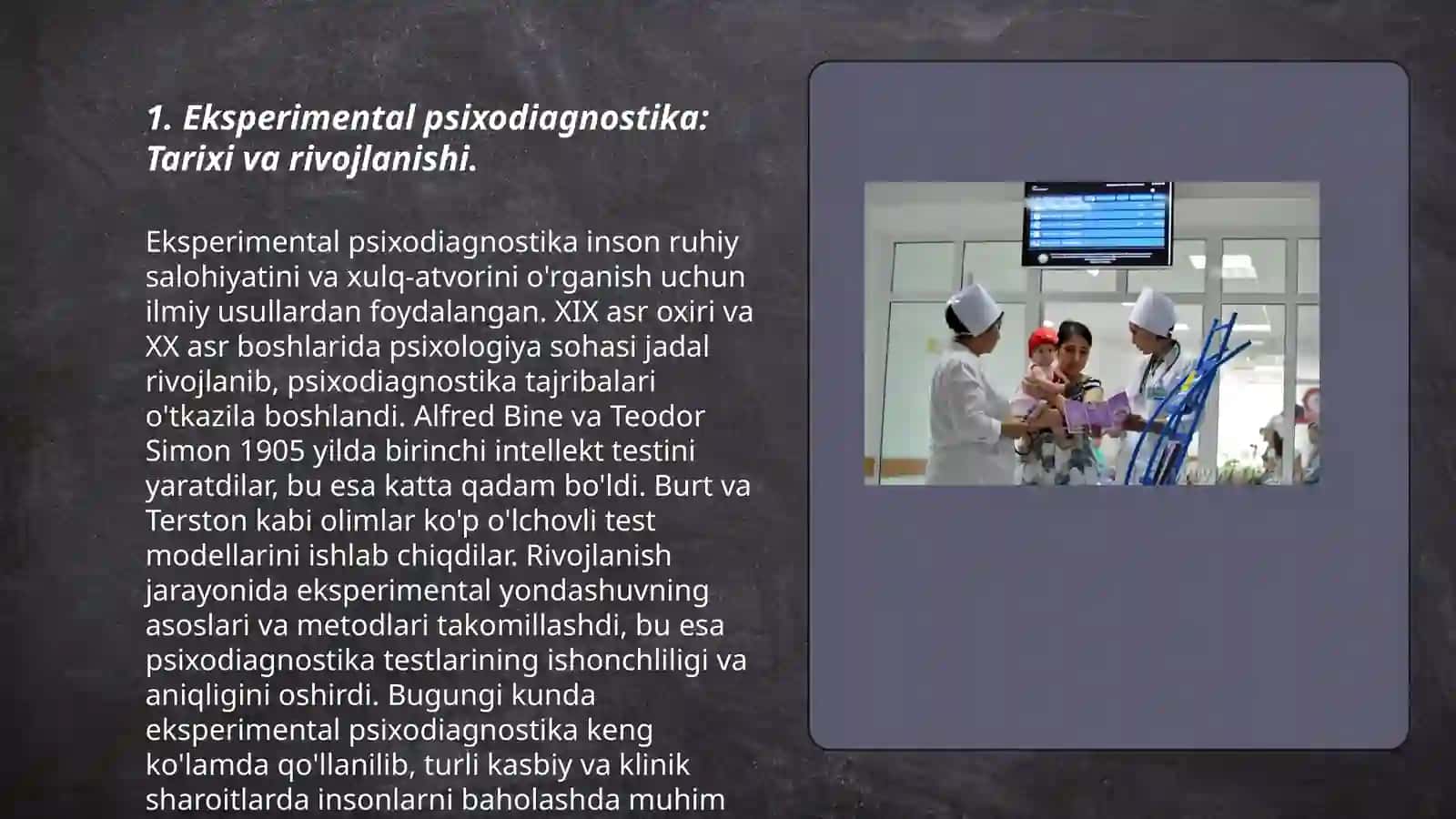 O‘zbekistonda eksperimental psixodiagnostikaning rivojlanishi 3