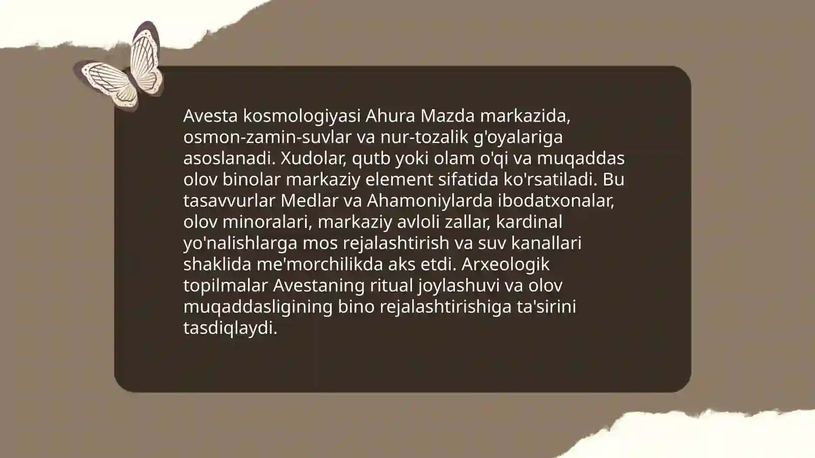 Avesto matnlari va ilk davlatlarda me'morchilik 3