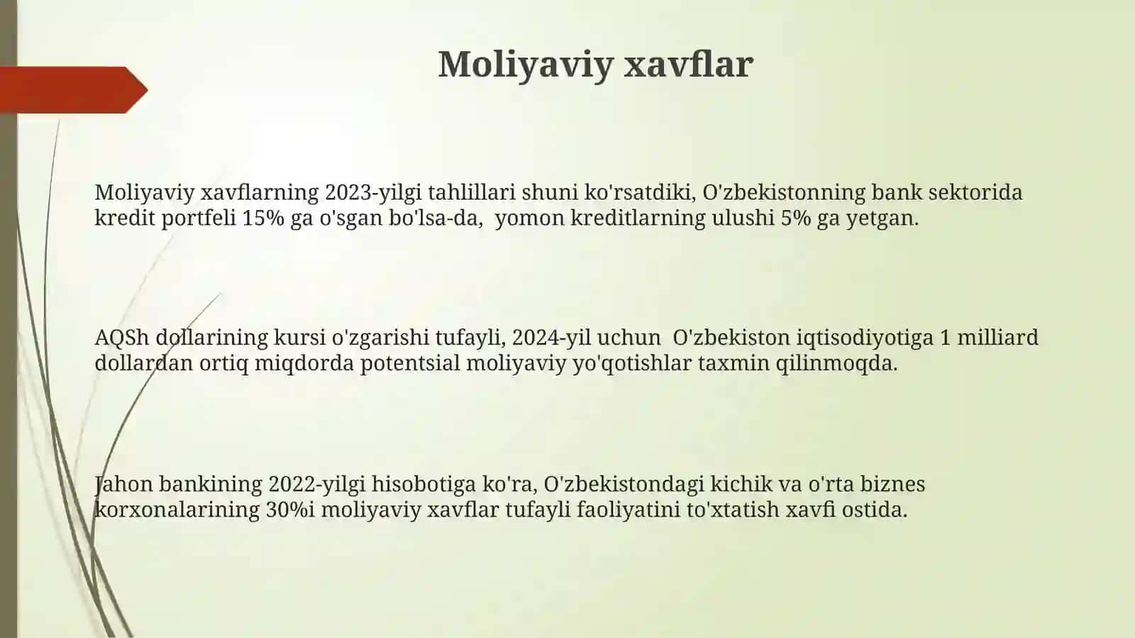 Moliyaviy xavflar 3