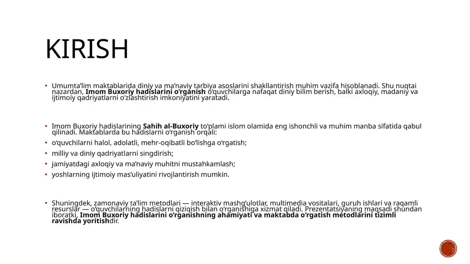 Imom Buxoriy Hadislarini O'rganishning Ma'nawiy va Axloqiy Ahamiyati 3