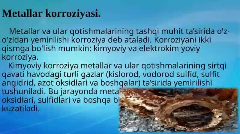 Metallar korroziyasi 3