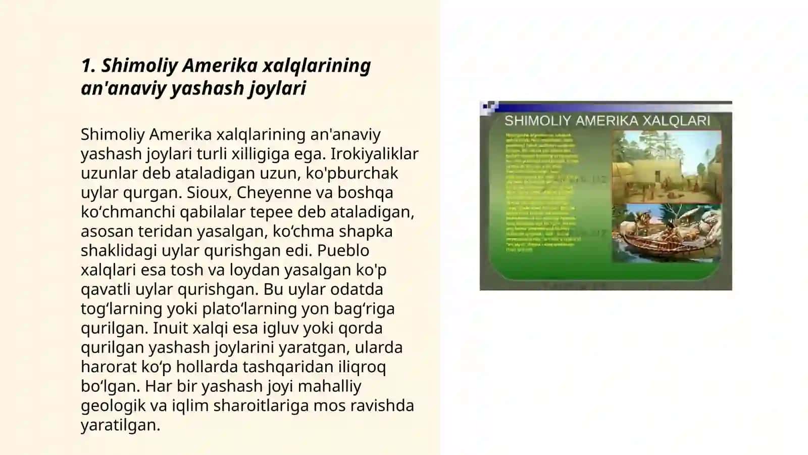 Shimoliy Amerika Xalqlari 3