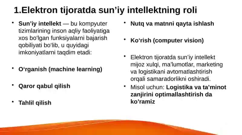Elektron tijoratda innovatsion texnologiyalar: Sun’iy intellekt, Big Data va IoT 3
