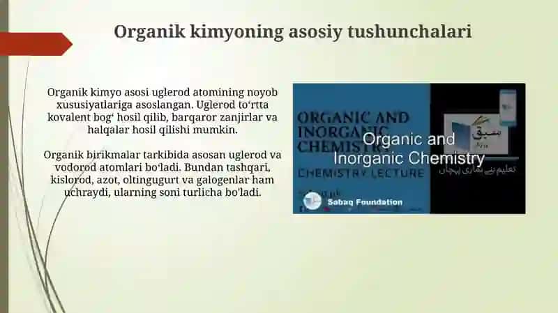 Organik kimyo asoslari 3