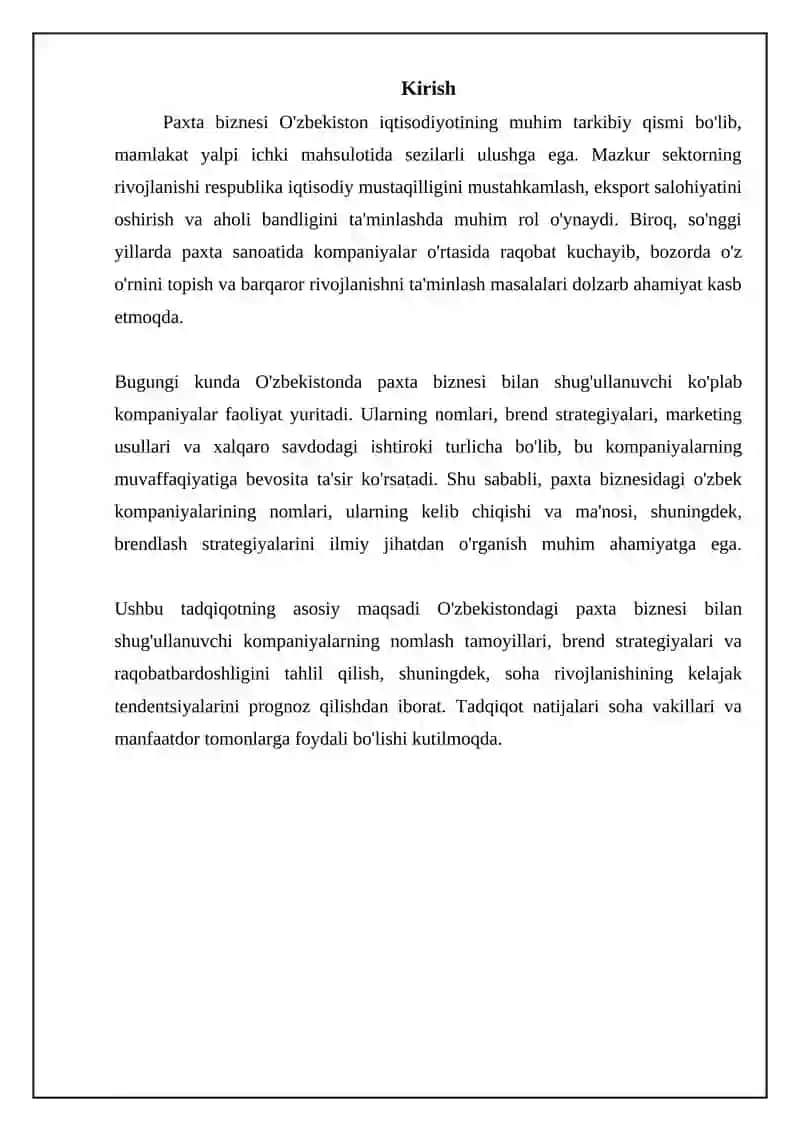 Paxta ishi uzbek iwi nomli kompaniyalar 3