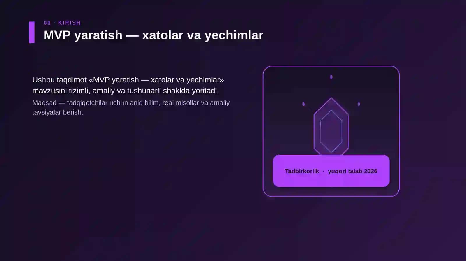 MVP yaratish — xatolar va yechimlar 3