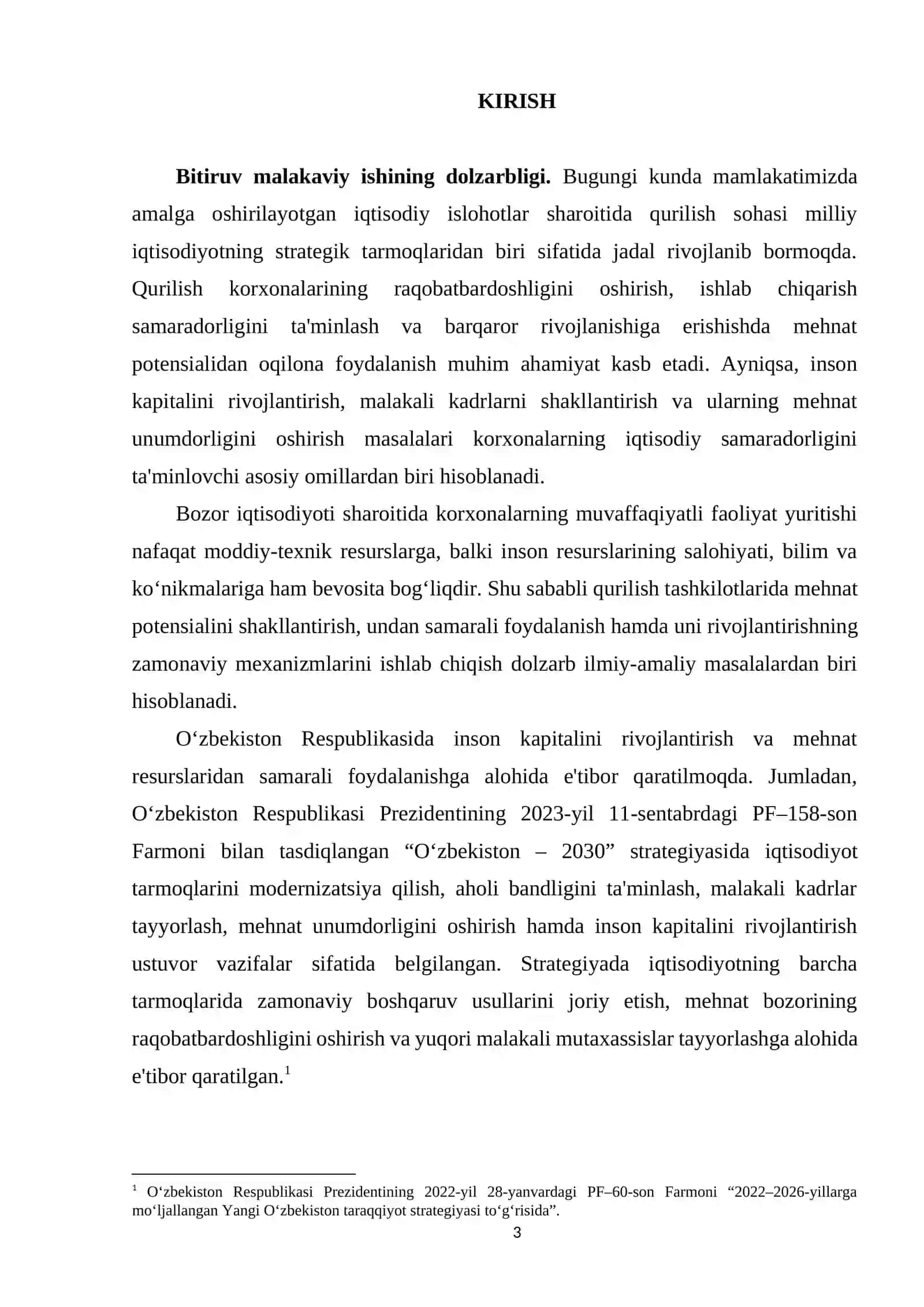 Qurilish tashkilotlarida mehnat potensialini shakllantirish va rivojlantirish yo‘llari 3