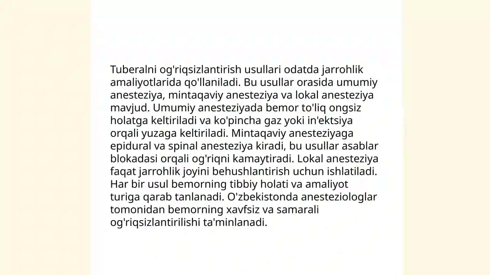 Og'iz boshligʻi jarrohligi:Tuberalni og'riqsizlantirishni og'iz ichi va tashqi usuli 3