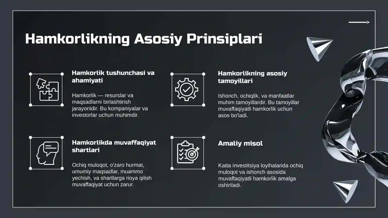 Hamkorlikning asosiy prinsiplari 3