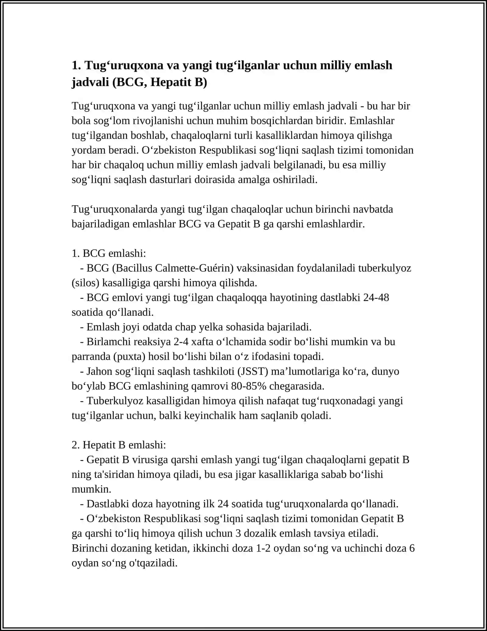 VAKSINATSIYA KALENDARI YANI O'ZBEKISTON RESPUBLIKASI MILLIY KALENDARI 3