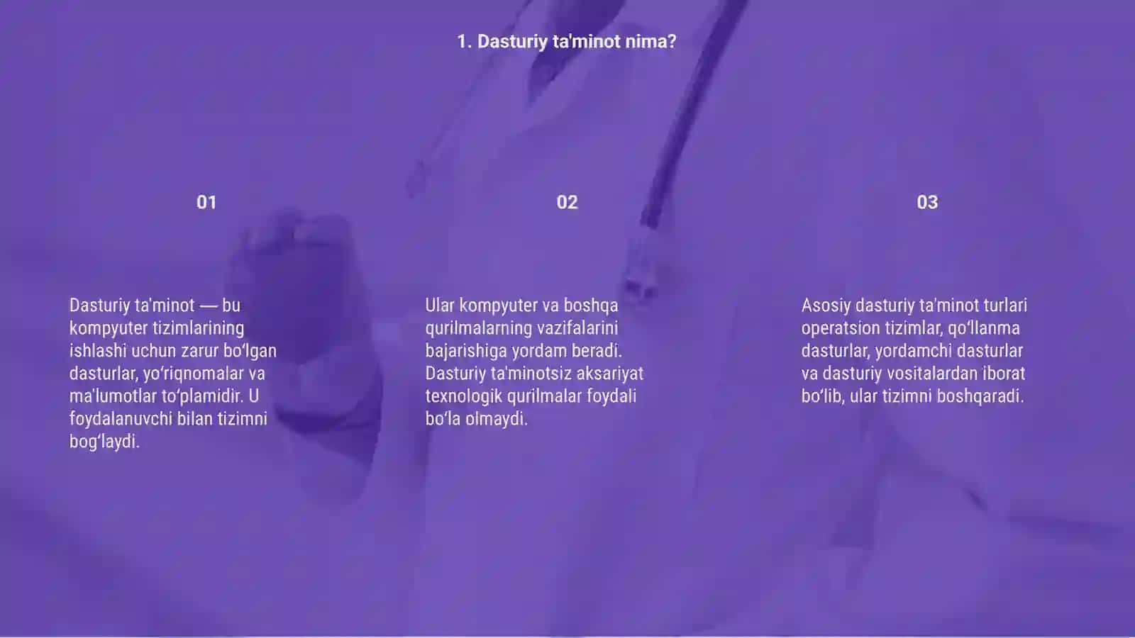 Informatsion-kommunikatsion texnologiyalarining dasturiy ta'minoti 3