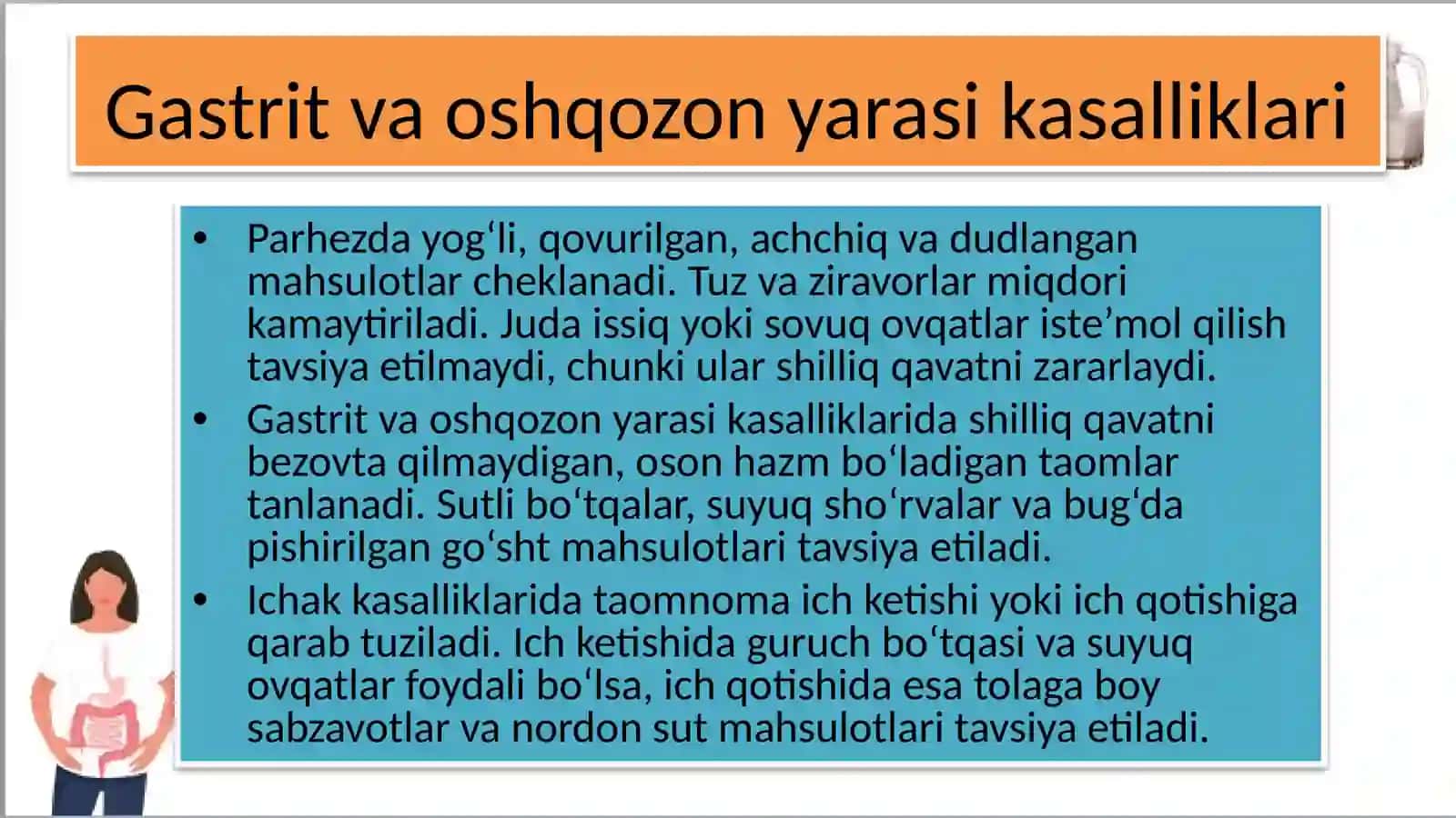 Hazm azolari kasalliklarida taomnoma tuzish 3