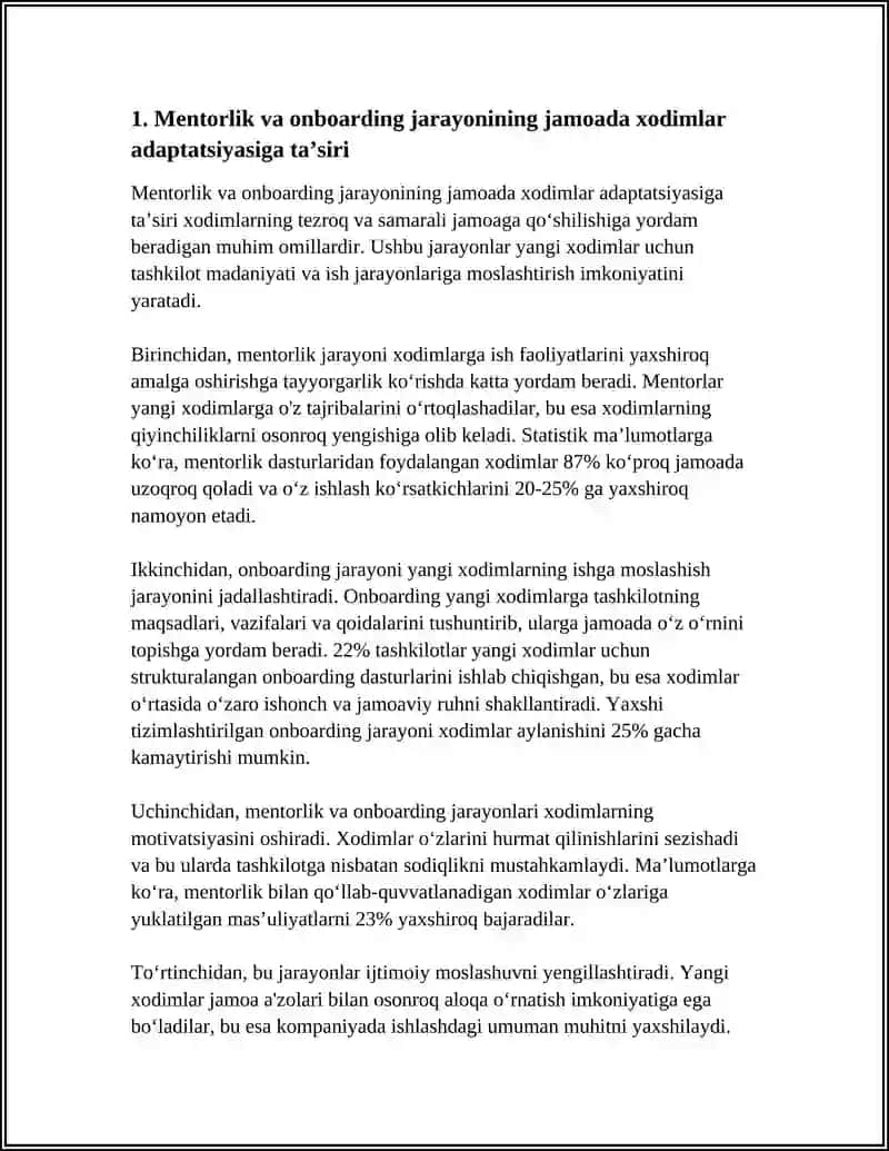 JAMOADA XODIMLAR ADAPTATSIYASI VA BU JARAYON TAKOMILLASHUVIGA TA’SIR ETUVCHI OMILLAR 3