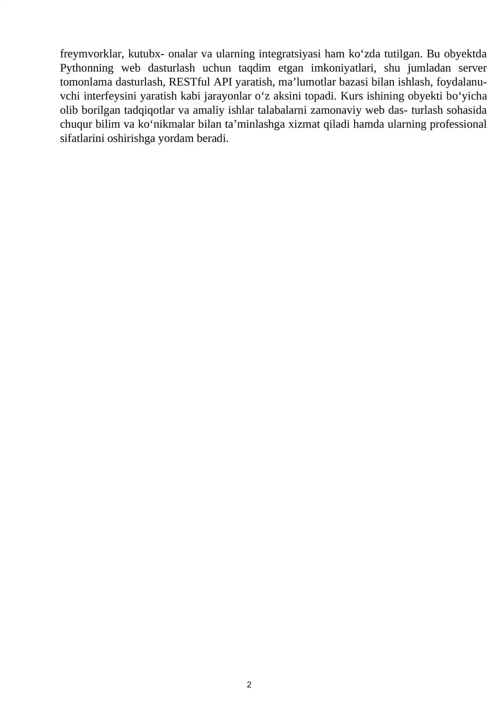 Python dasturlash tilida web dasturlar tuzish 3